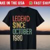 Legend Since October 1980 41th Birthday 41 Years Old Gift T-Shirt