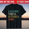 Legend Since October 1999 22nd Birthday 22 Years Old Tee Shirt