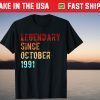 Legendary Since Birthday October 1990 30th Birthday Tee Shirt