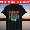 Legendary Since October 1953 68th Birthday 68 Years Old 2021 Shirt