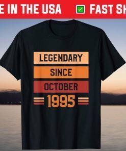 Legendary Since October 1995 Birthday 26 Years Old Tee Shirt