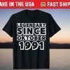 Legendary since 1991 October Vintage 1991 30th Birthday Gift T-Shirt