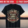 Legends Born In October 1967 Vintage 54rd Birthday 2021 Shirt