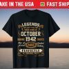 Legends Were Born In October 1942 79Th Birthday Gift Shirt