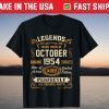 Legends Were Born In October 1954 67Th Birthday Tee Shirt