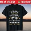 Legends Were Born In October 1998 23Th Birthday Gift Shirt
