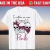 Leopard Skeleton In October We Wear Pink Breast Cancer Gift Shirt