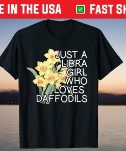 Libra Daffodil Flower Zodiac September October Birthday 2021 Shirt