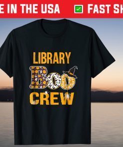 Library Boo Crew Teacher Halloween Costume Shirt