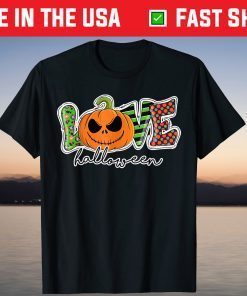 Love Halloween Pumpkin, Halloween Party Outfit 2021 Tee Shirt