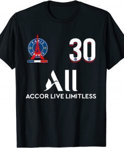 Messi Loves Paris PSG France For Soccer Gift Shirt