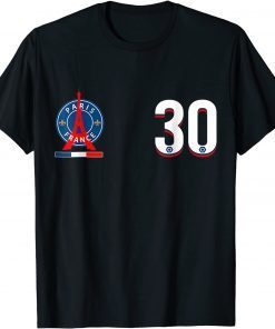 Messis Loves Paris PSGS France For Soccer Fans No.30 FC Unisex Shirt