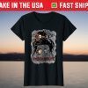 Messy Bun Horror Life Mom Halloween T-Shirt