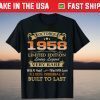 October 1958 Limited Edition Living Legend 63th Birthday Tee Shirt
