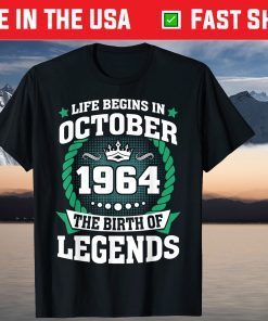 October 1964 The Birth Of Legends Gift Shirt