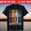 October 1970 51st Birthday 51 Years Old Vintage Tee Shirt