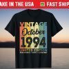 October 1994 27th Birthday 27 Years Old Tee Shirt