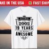 October 2002 19 Years Of Being Awesome Tee Shirt