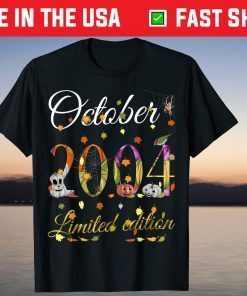 October 2004 17 Year Old Pumpkin Fall 17th Birthday Tee Shirt