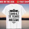 October 2004 17 Years Of Being Awesome Tee Shirt