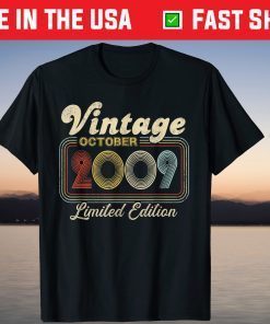 October 2009 Limited Edition 12th Birthday 12 Year Old Tee Shirt
