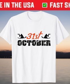 October 31st All Hallows Eve Witch Halloween Costume Party Tee Shirt