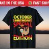 October Birthday Sloth Wearing Mask Special Edition Tee Shirts