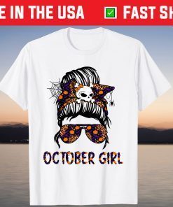 October Girl Birthday Halloween Day T-Shirt