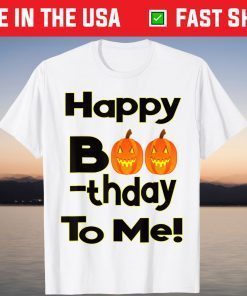 October Halloween Birthday Pumpkin Boo Birthday Unisex Shirt
