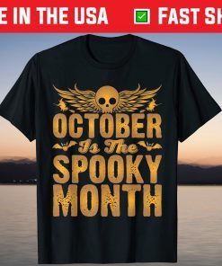 October Is The Spooky Month Halloween Tee Shirt