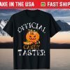 Official Candy Taster Halloween Cute Candy Lover Pumpkin Unisex Shirt
