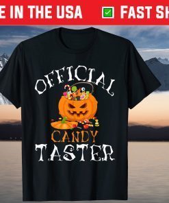 Official Candy Taster Halloween Cute Candy Lover Pumpkin Unisex Shirt