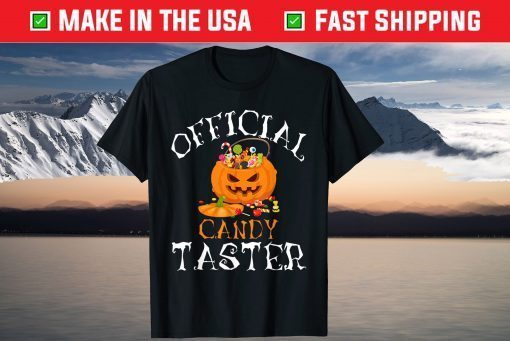 Official Candy Taster Halloween Cute Candy Lover Pumpkin Unisex Shirt