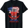 Patriot Day September 911 Memorial We Never Forget USA Flag Us 2021 Shirt