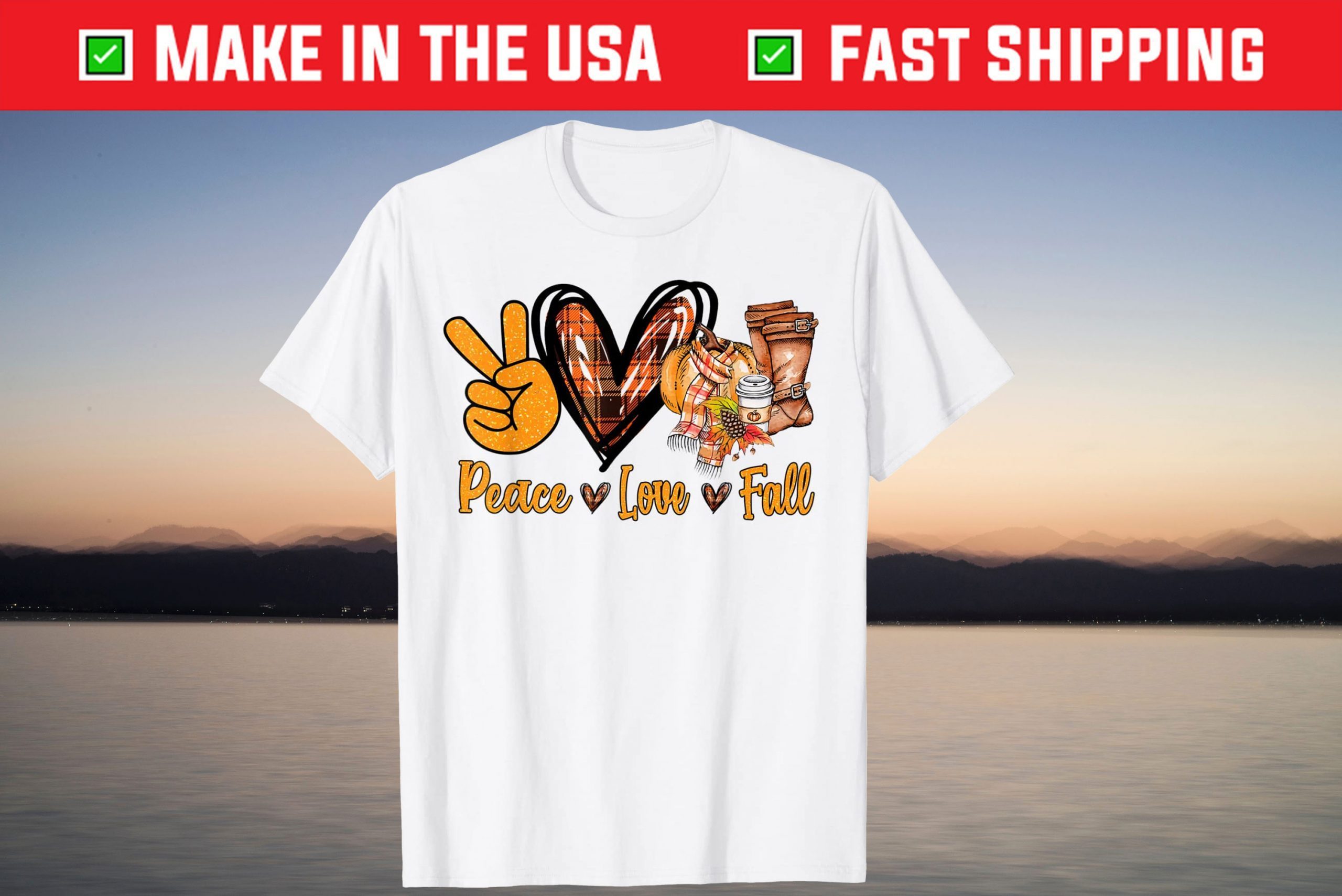 Peace Love Fall Pumpkin Happy Thanksgiving Tee Shirt Peace Love Fall Pumpkin Happy Thanksgiving Tee Shirt