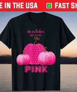 Pink Pumpkins Breast Cancer Awareness Tee Shirt