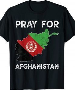 Pray For Afghanistan 2021 Afghanistan Flag Vintage Unisex Shirt