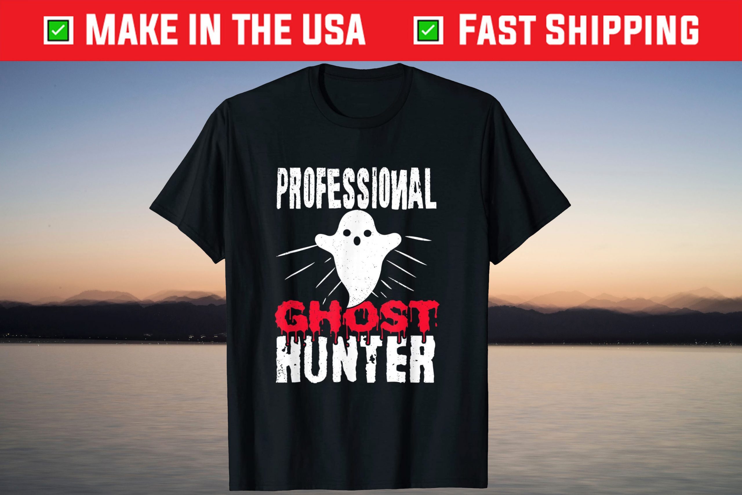 Professional Ghost Hunter Halloween Tee Shirt Professional Ghost Hunter Halloween Shirt
