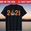 Pumpkin in Mask Vaccination Halloween 2021 Vintage Us 2021 Shirt