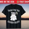 Ready For The House Pawty Cute Halloween Cat Ghost Tee Shirt