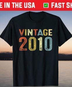 Retro Vintage 2010 12Th Birthday 12 Years Old 2021 Shirt