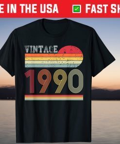 Retro Vintage 90's Birthday 1990 Gift Shirt