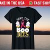 Save The Boo Bees Breast Cancer Awareness Halloween Ghosts Tee Shirt