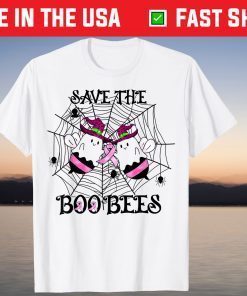Save The Boo Bees Breast Cancer Awareness Halloween Tee Shirt