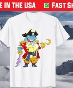 Shark Pirate Costume Halloween Tee Shirt