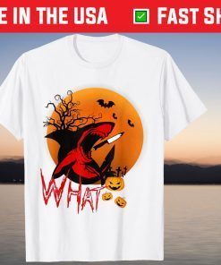 Shark What Creepy Black Shark Halloween Costume Gift Shirt