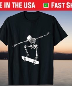 Skateboarding Skeleton Gift Shirt