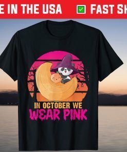 Sloth Pumpkin Halloween Breast Cancer Awareness Tee Shirt