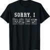 Sorry I-DGAF Hidden Message Guitar Chords For Lover 2021 Shirt