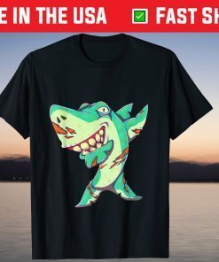 Spooky Dabbing Shark Halloween Costume T-Shirt